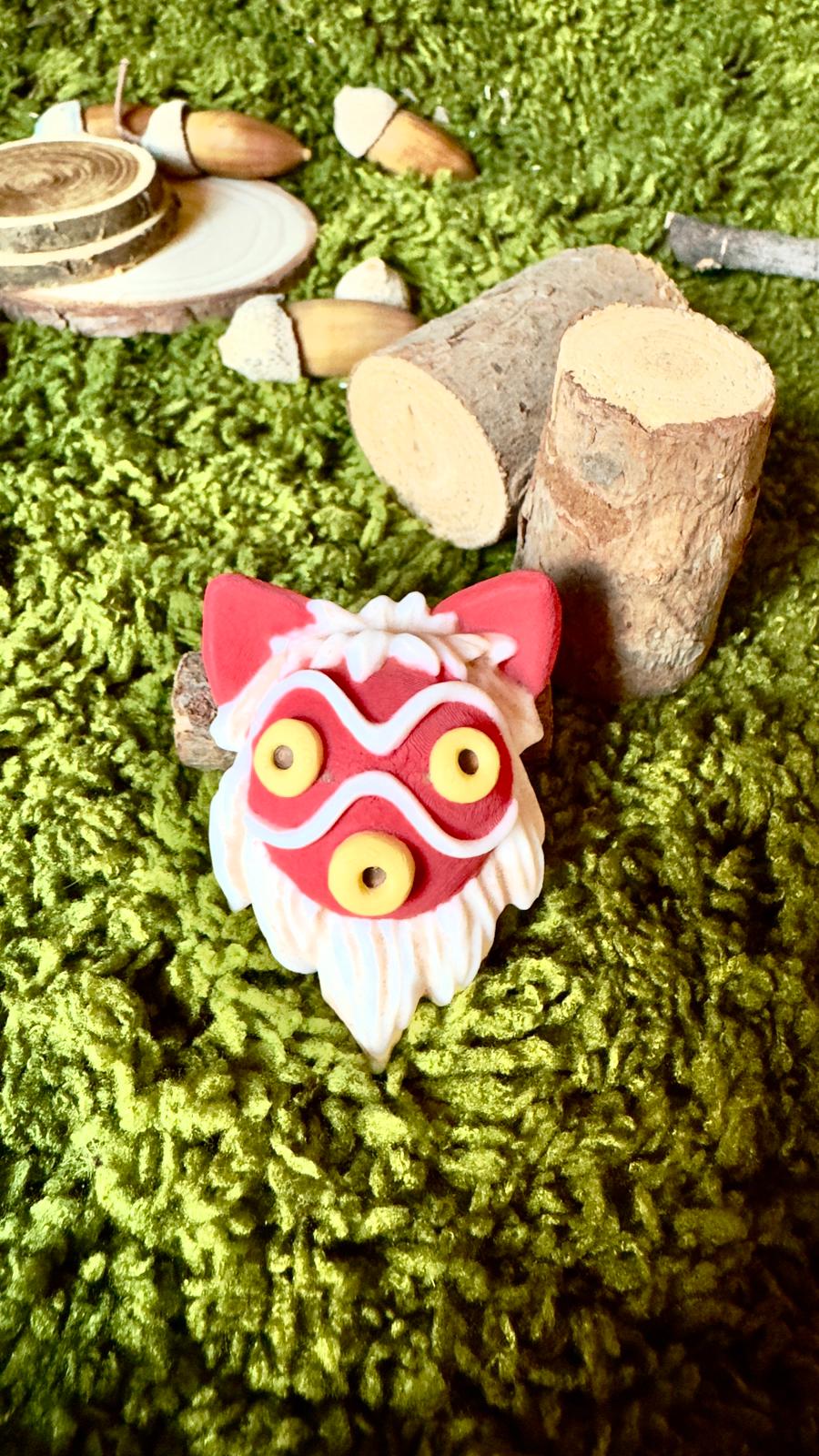 Broche máscara Mononoke image 0