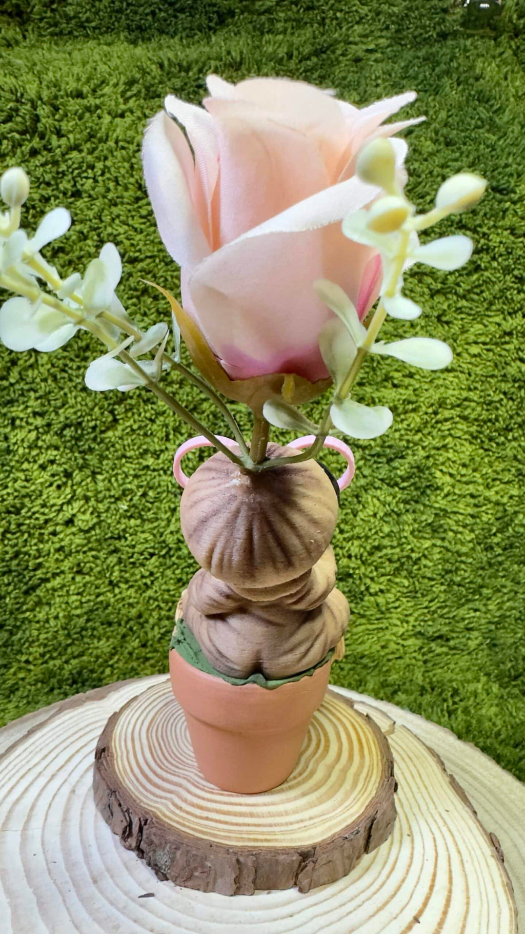 Mandrágora gafas y flor rosas image 2