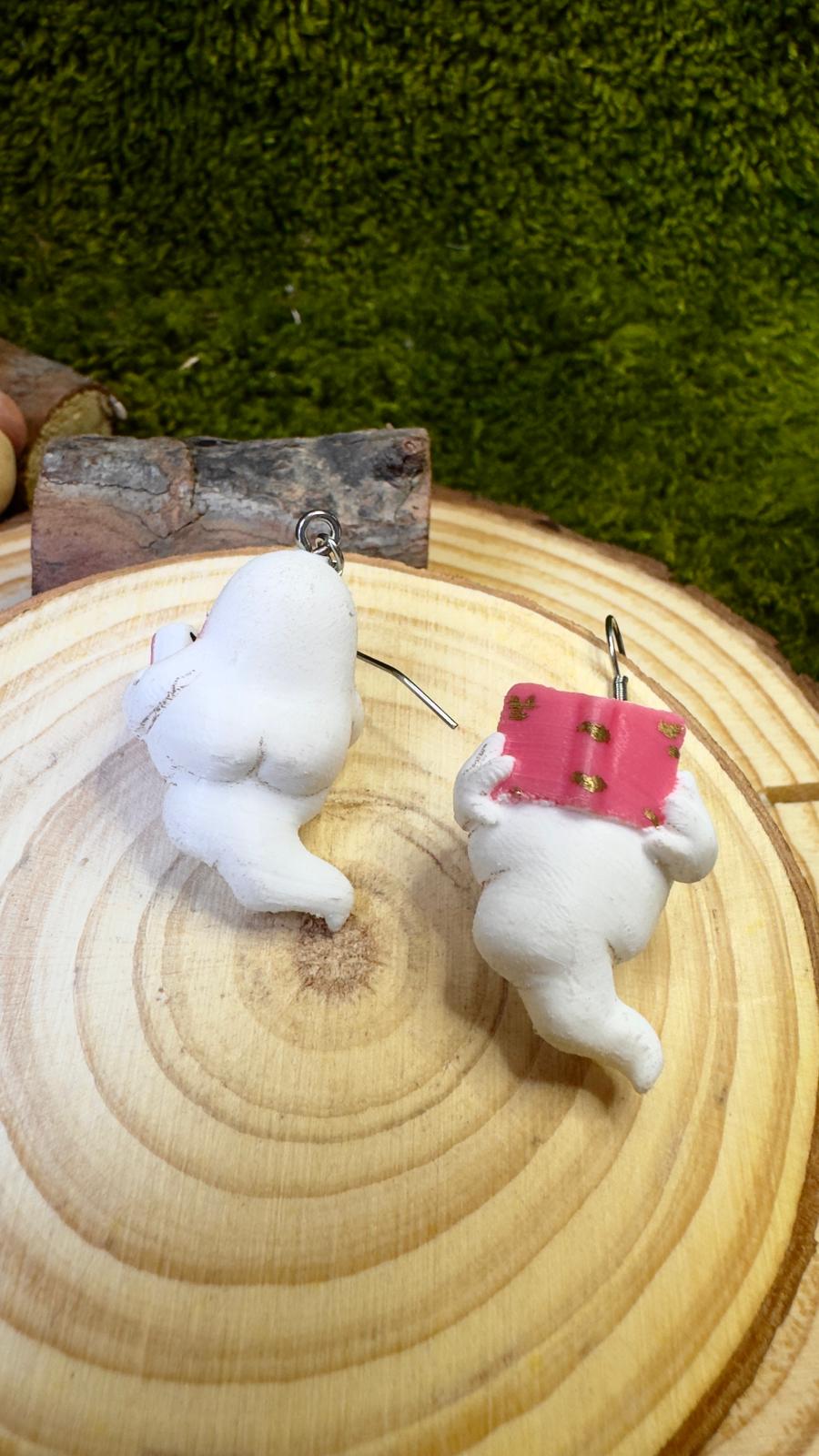 Pendientes fantasmas lectores libro rosa image 5