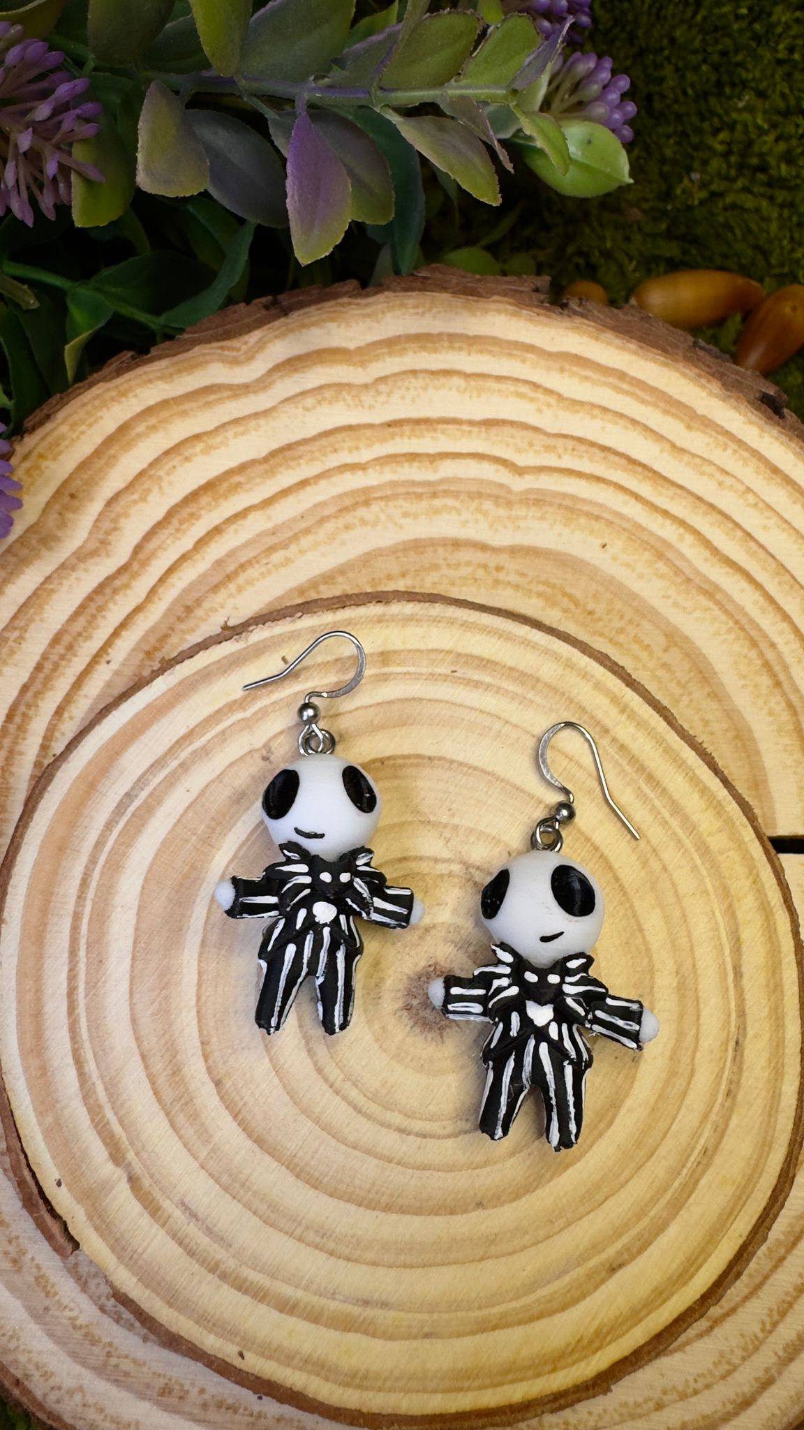 Pendientes Jack pesadilla antes de Navidad acabado mate image 1