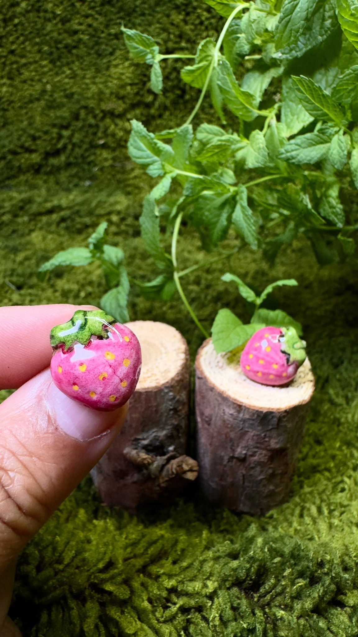 Pendientes fresas image 0