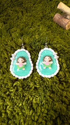 Pendientes niñas piscina