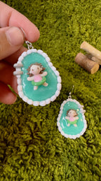 Pendientes niñas piscina