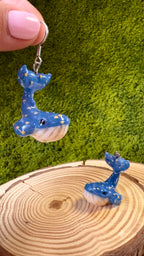 Pendientes Ballena azul