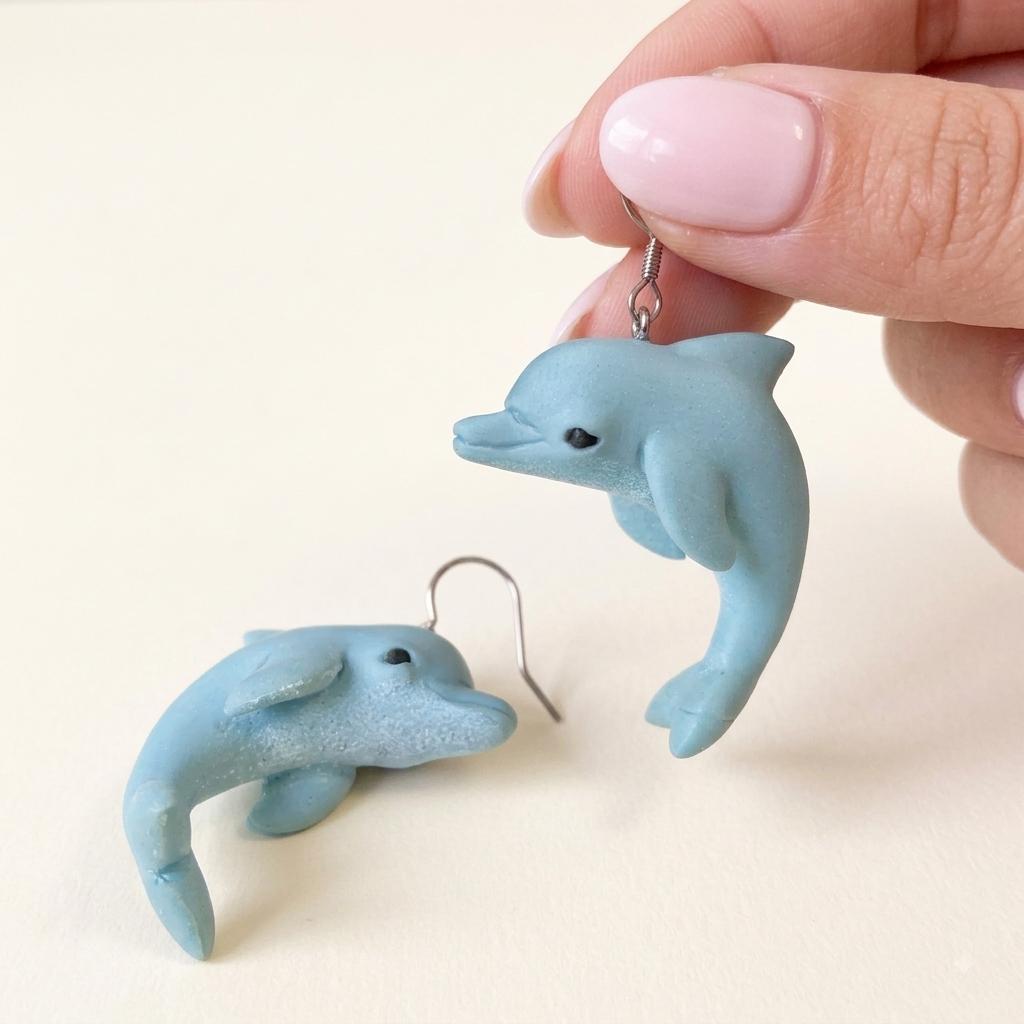 Pendientes delfines