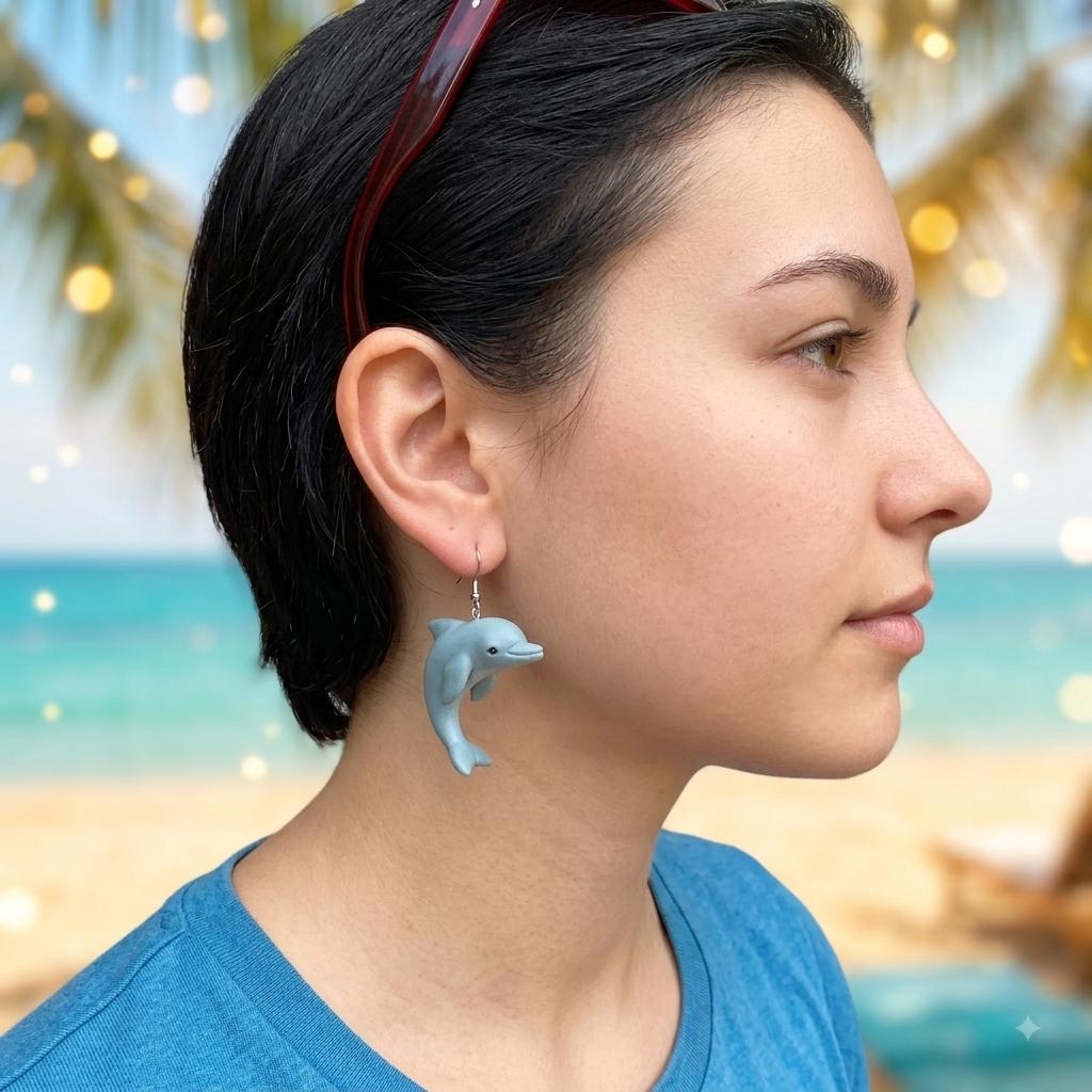 Pendientes delfines