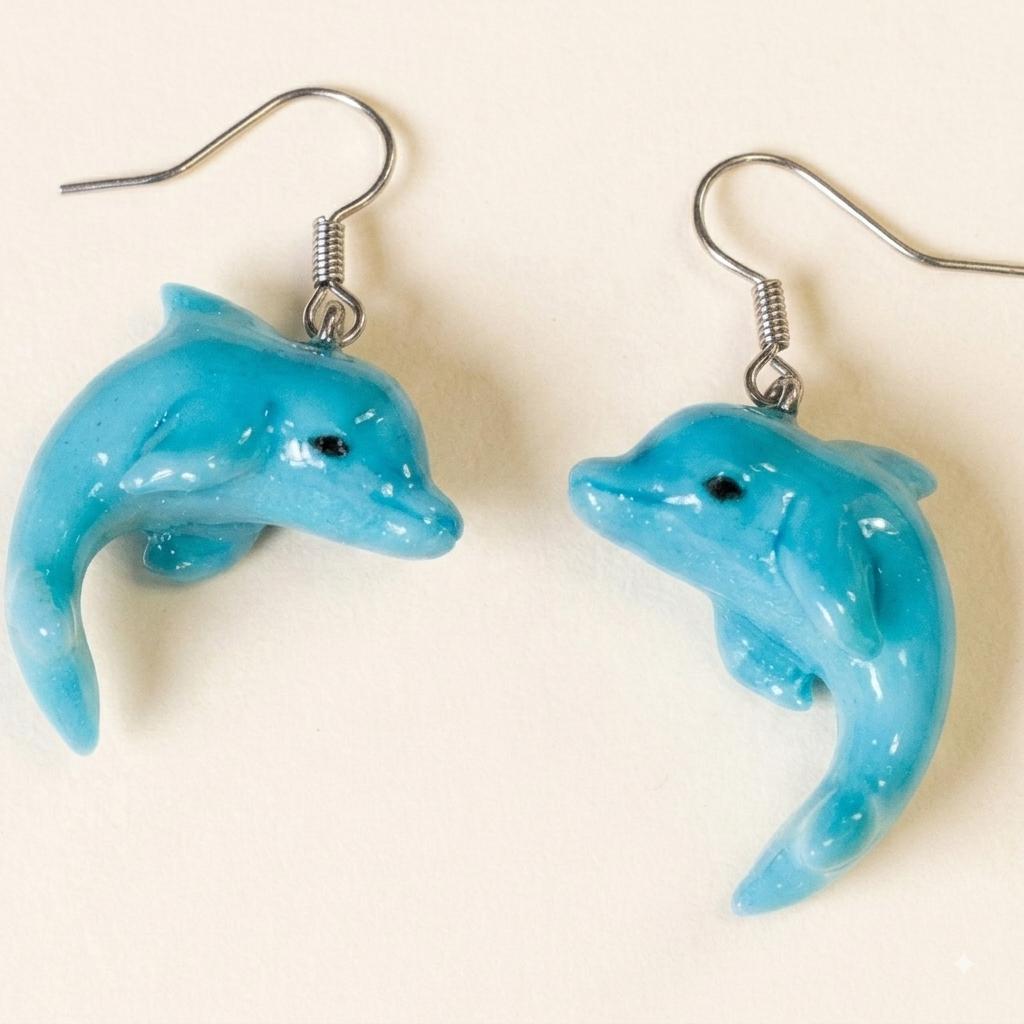 Pendientes delfines