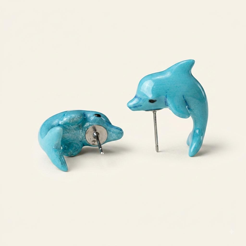 Pendientes delfines