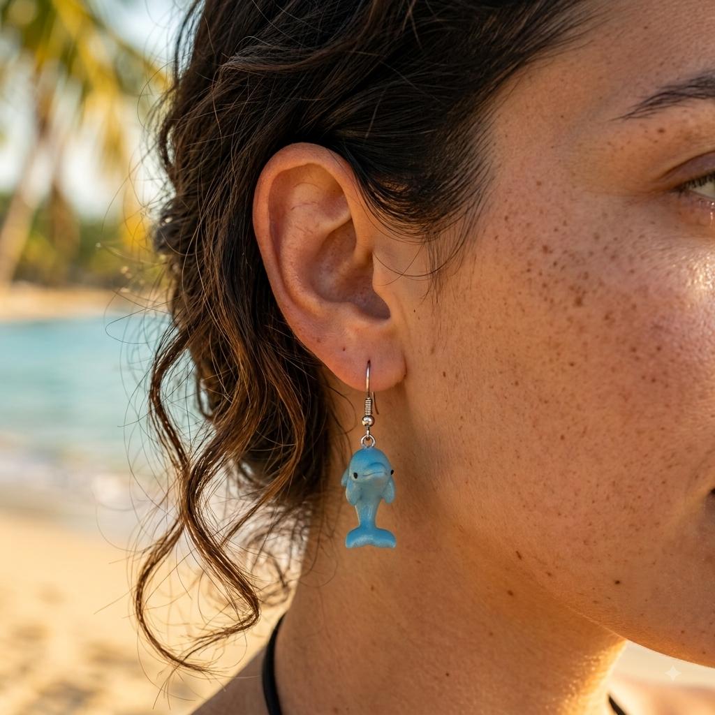 Pendientes delfines