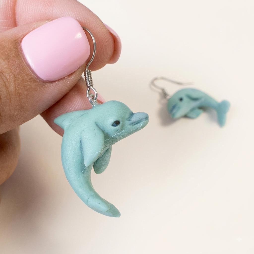 Pendientes delfines
