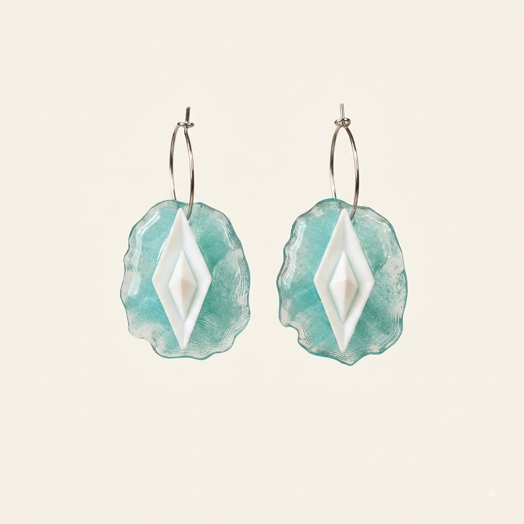 Pendientes barquito de papel