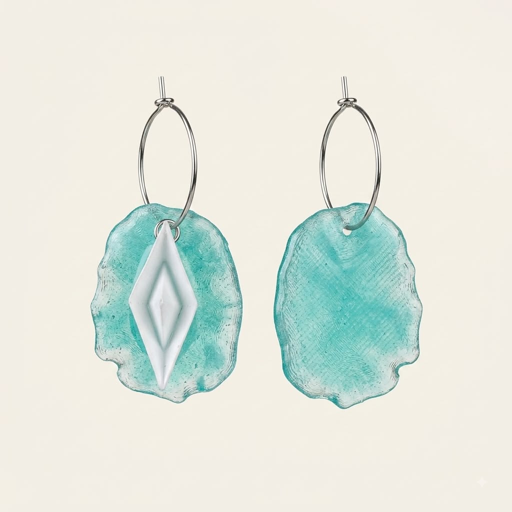 Pendientes barquito de papel