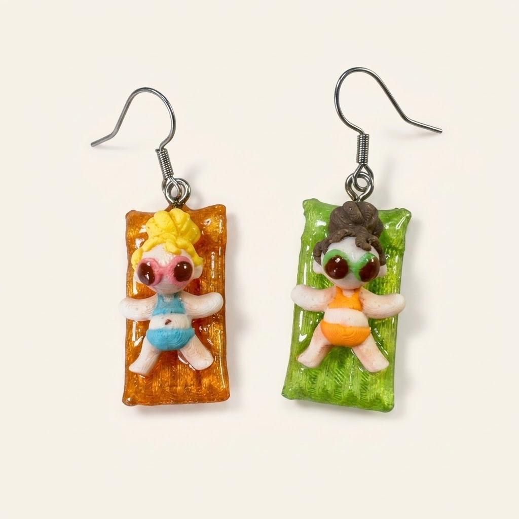 Pendientes niñas en colchoneta