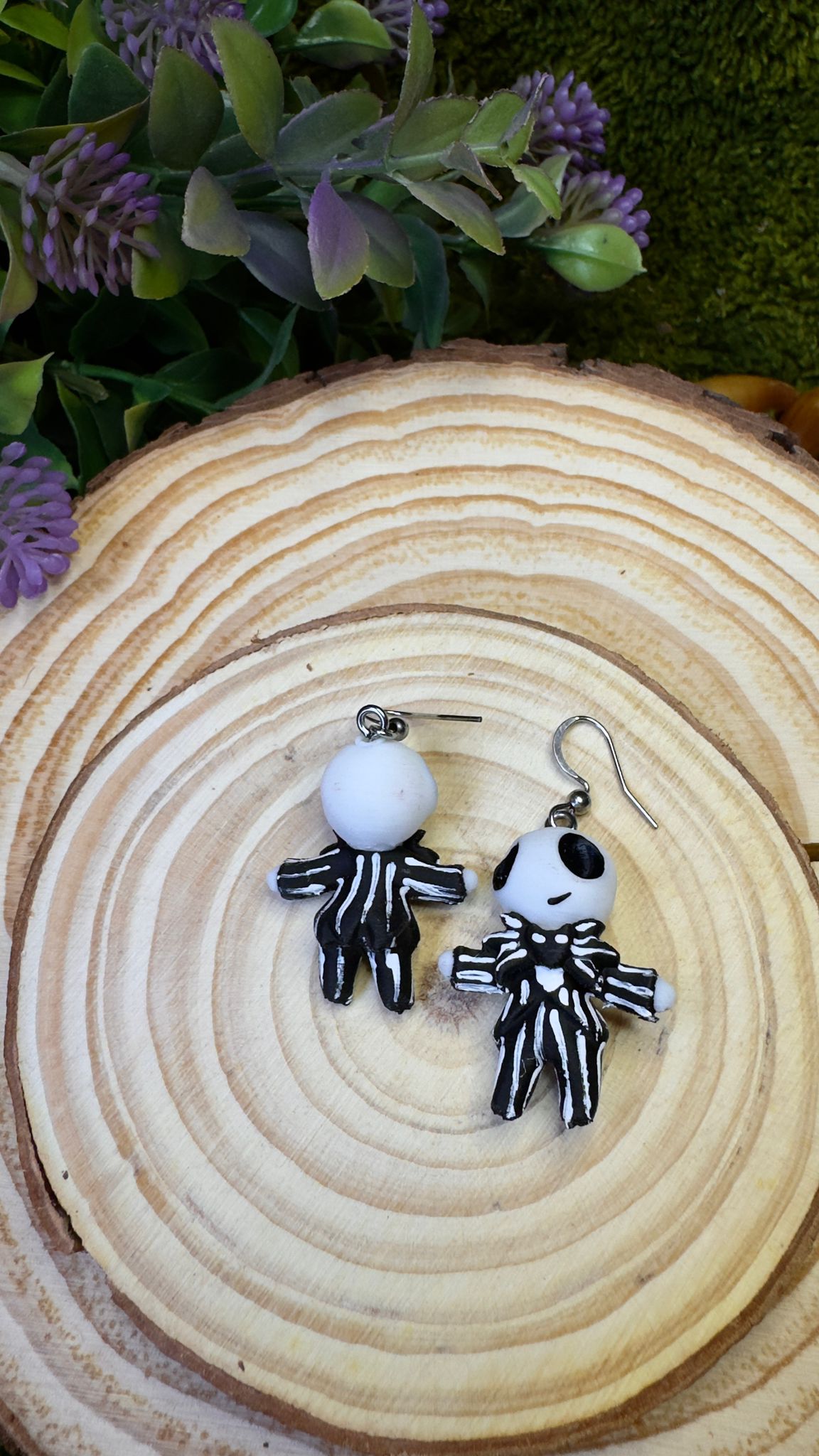 Pendientes Jack pesadilla antes de Navidad acabado mate image 3