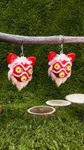 Pendientes máscara mononoke acabado brillante image 0