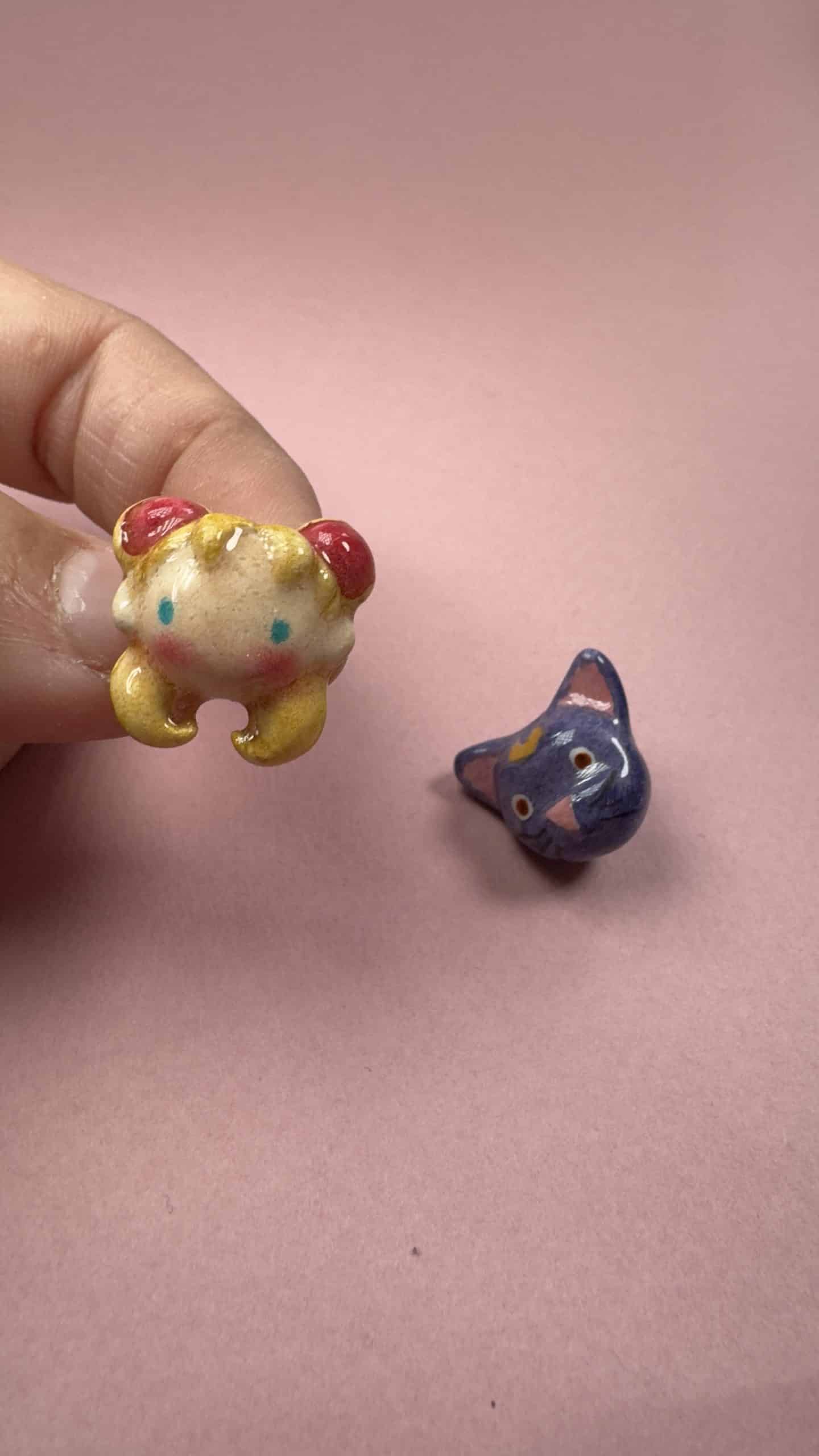 Pendientes botón Sailor y Luna image 0